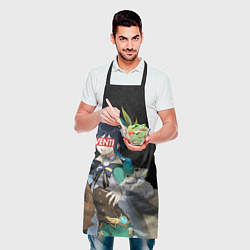 Фартук кулинарный Genshin Impact VENTI, цвет: 3D-принт — фото 2