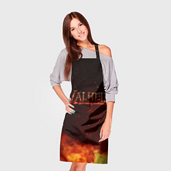 Фартук кулинарный Valheim огненный лого, цвет: 3D-принт — фото 2