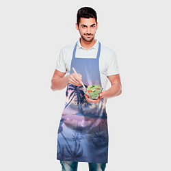 Фартук кулинарный Тихая заводь, цвет: 3D-принт — фото 2