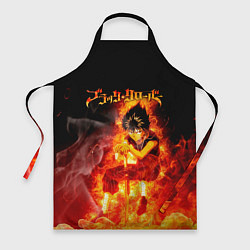 Фартук кулинарный Юно в огне Чёрный клевер, цвет: 3D-принт