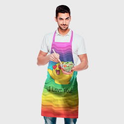 Фартук кулинарный Влюбленный пикачу, цвет: 3D-принт — фото 2
