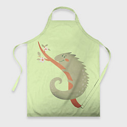 Фартук кулинарный Хамелеон, цвет: 3D-принт