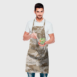 Фартук кулинарный Камуфляжный пиксель, цвет: 3D-принт — фото 2