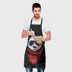 Фартук кулинарный Панда Хипстер в Очках, цвет: 3D-принт — фото 2
