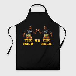 Фартук кулинарный The ROCK VS The ROCK, цвет: 3D-принт