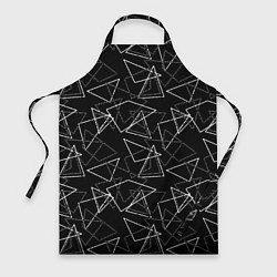 Фартук кулинарный Черно-белый геометрический, цвет: 3D-принт
