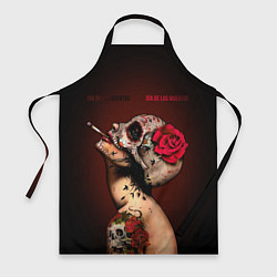 Фартук кулинарный Ведьма с красной розой, цвет: 3D-принт
