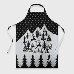 Фартук Северные Олени в Горах