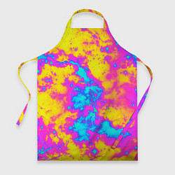 Фартук кулинарный Яркая абстракция космических красок, цвет: 3D-принт