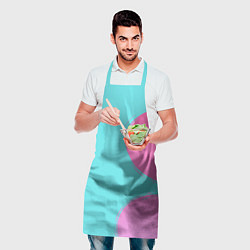 Фартук кулинарный Розово-голубой градиент, цвет: 3D-принт — фото 2