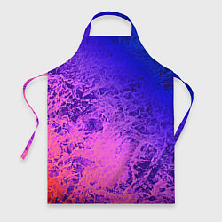 Фартук кулинарный Абстрактный пурпурно-синий, цвет: 3D-принт