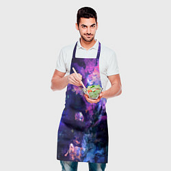 Фартук кулинарный НЕОНОВЫЕ КОСМОС NEON SPACE, цвет: 3D-принт — фото 2