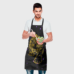 Фартук кулинарный Новый год 2022 тигр, цвет: 3D-принт — фото 2