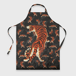 Фартук кулинарный Тигр-хищник, цвет: 3D-принт