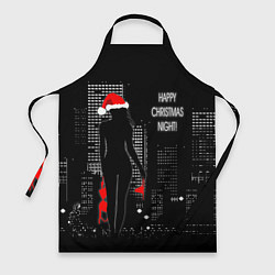 Фартук кулинарный Happy Christmas Night!, цвет: 3D-принт