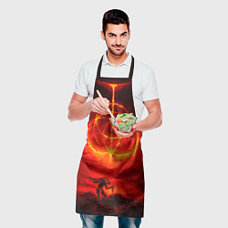 Фартук кулинарный Алое Пламя и Рыцарь ER, цвет: 3D-принт — фото 2