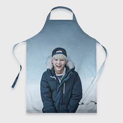 Фартук кулинарный MIN YOONGI BTS WINTER, цвет: 3D-принт