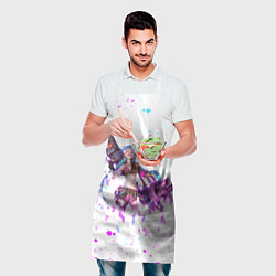 Фартук кулинарный JINX ARCANE, БРЫЗГИ КРАСОК, цвет: 3D-принт — фото 2