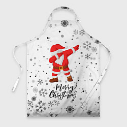 Фартук кулинарный Santa Dabbing идет снег, цвет: 3D-принт