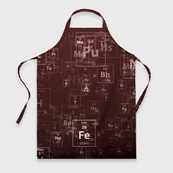 Фартук кулинарный Fe - Таблица Менделеева, цвет: 3D-принт
