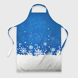 Фартук кулинарный Снежинки - С Новым Годом, цвет: 3D-принт