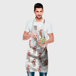 Фартук кулинарный Тигр Закат Волны, цвет: 3D-принт — фото 2