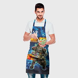 Фартук кулинарный Deep Rock Galactic Gunner, цвет: 3D-принт — фото 2