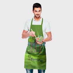 Фартук кулинарный Лесок в Террарии, цвет: 3D-принт — фото 2