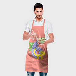 Фартук кулинарный Шестой день рождения, цвет: 3D-принт — фото 2