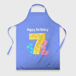 Фартук кулинарный Седьмой день рождения, цвет: 3D-принт