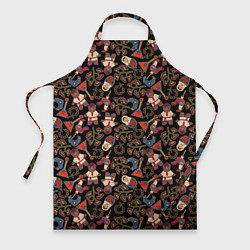 Фартук Россия паттерн темный