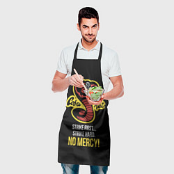 Фартук кулинарный Cobra Kai - No mercy!, цвет: 3D-принт — фото 2