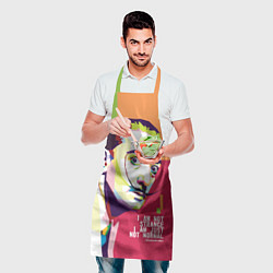 Фартук кулинарный Salvador Dali - i am just not normal, цвет: 3D-принт — фото 2