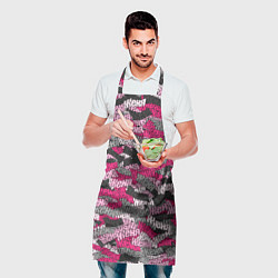 Фартук кулинарный Розовый именной камуфляж Женя, цвет: 3D-принт — фото 2