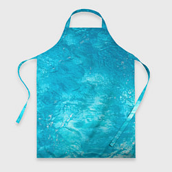 Фартук кулинарный Голубой океан Голубая вода, цвет: 3D-принт