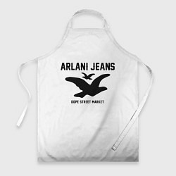 Фартук кулинарный Узор White Orlani Jeans Dope Street Market, цвет: 3D-принт
