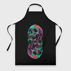 Фартук кулинарный Черепа близнецы, цвет: 3D-принт