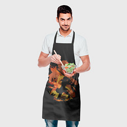 Фартук кулинарный Силуэт Дилюка, цвет: 3D-принт — фото 2