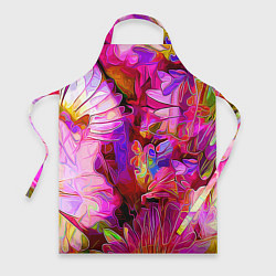 Фартук кулинарный Красочный цветочный паттерн Floral pattern, цвет: 3D-принт