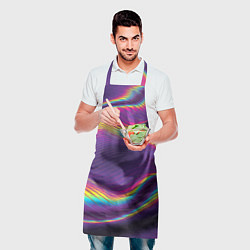 Фартук кулинарный Neon fashion pattern Wave, цвет: 3D-принт — фото 2