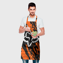 Фартук кулинарный FOX MOTOCROSS ORANGE, цвет: 3D-принт — фото 2