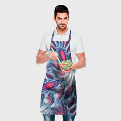 Фартук кулинарный Абстрактный экспрессивный красочный паттерн Abstra, цвет: 3D-принт — фото 2