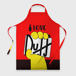 Фартук кулинарный Love Duff, цвет: 3D-принт
