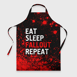 Фартук кулинарный Eat Sleep Fallout Repeat Краска, цвет: 3D-принт