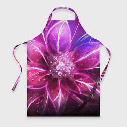 Фартук кулинарный Неоновый Цветок Neon Flower, цвет: 3D-принт