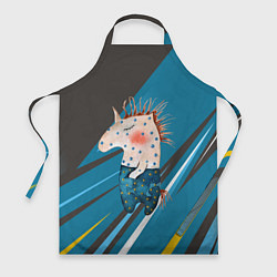 Фартук кулинарный Конь Детский рисунок, цвет: 3D-принт