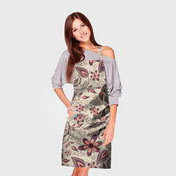 Фартук кулинарный Вьющиеся цветы, цвет: 3D-принт — фото 2