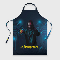 Фартук кулинарный Johnny Cyberpunk2077, цвет: 3D-принт