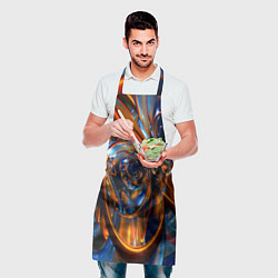 Фартук кулинарный Объёмная футуристическая композиция Абстракция Vol, цвет: 3D-принт — фото 2