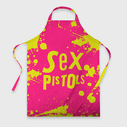 Фартук кулинарный Sex Pistols Yellow Logo, цвет: 3D-принт
